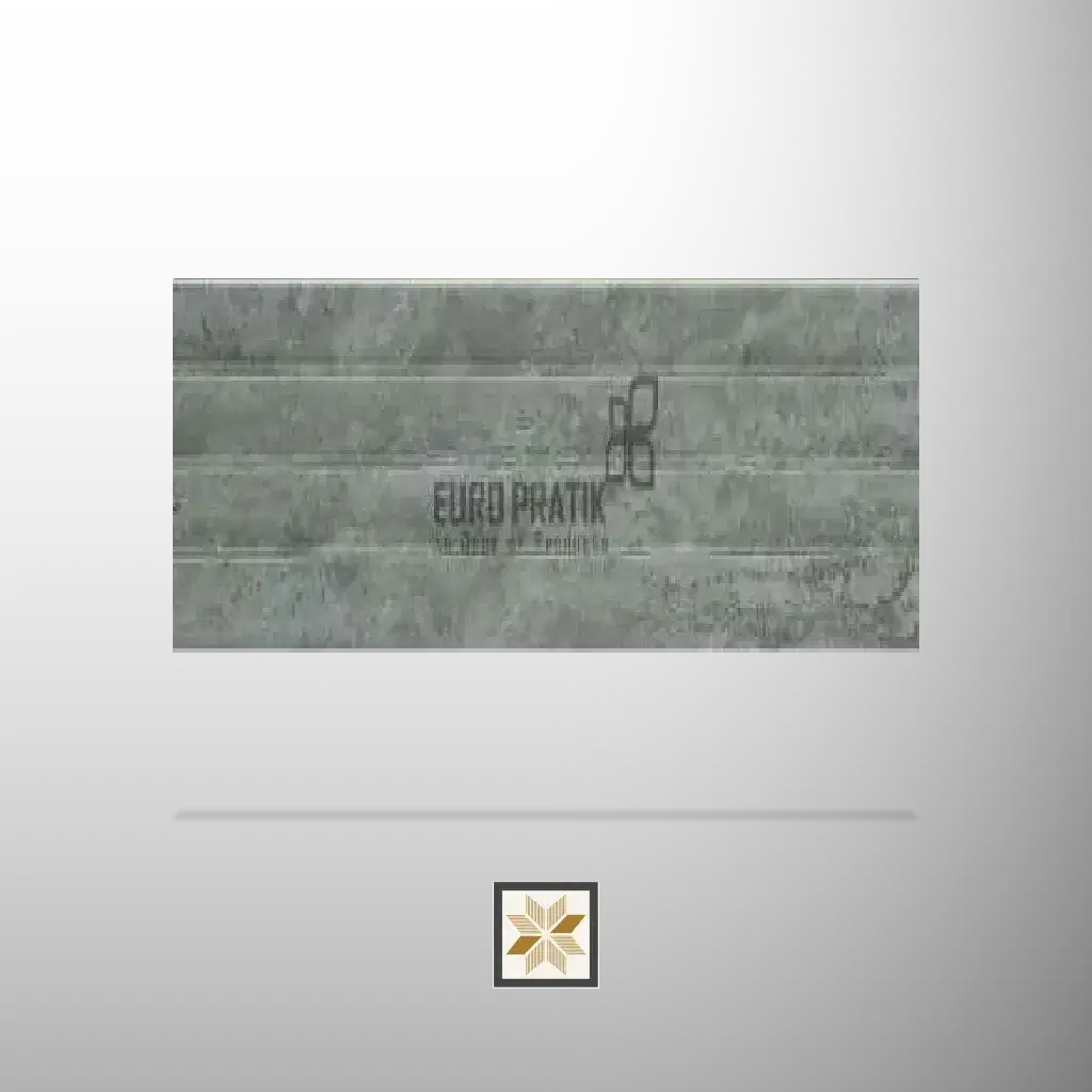 8x0.32 feet | 12 mm Grey Patterned louvers (suitable for Bedroom, Hotel, Living Room, Office, Restaurant) | LV-24535-0