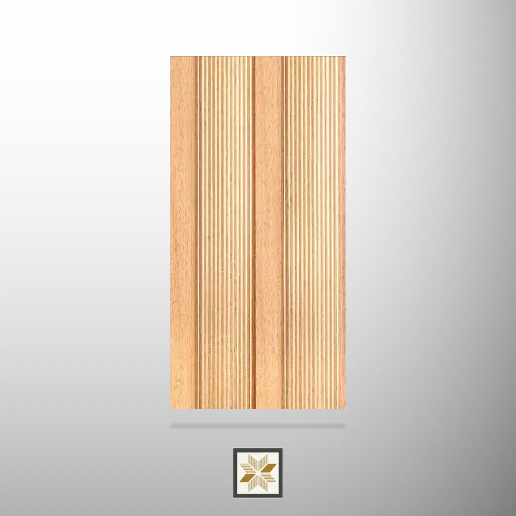 8x0.5 feet | Beige Patterned louvers (suitable for Bedroom, Hotel, Living Room, Office, Restaurant) | LV-24541-0