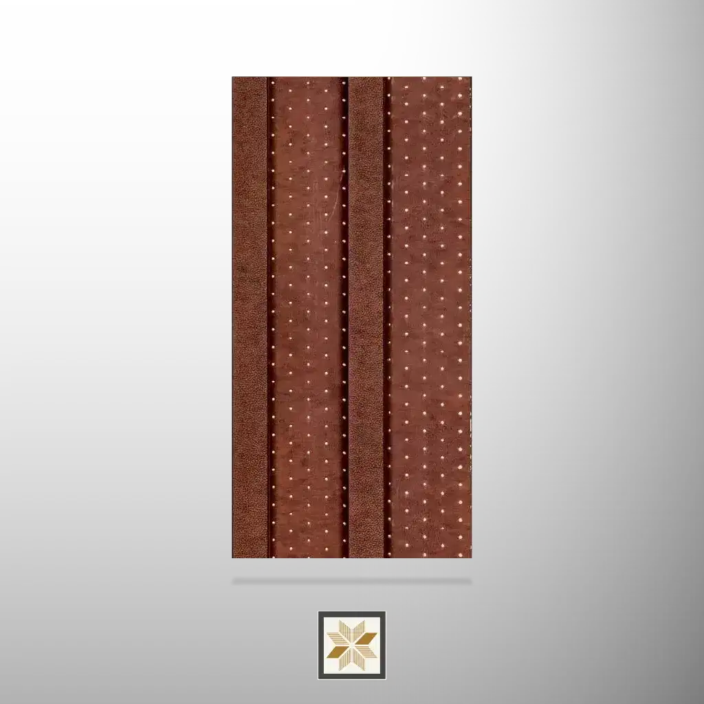 8x0.5 feet | Brown Patterned louvers (suitable for Bedroom, Hotel, Living Room, Office, Restaurant) | LV-24546-0