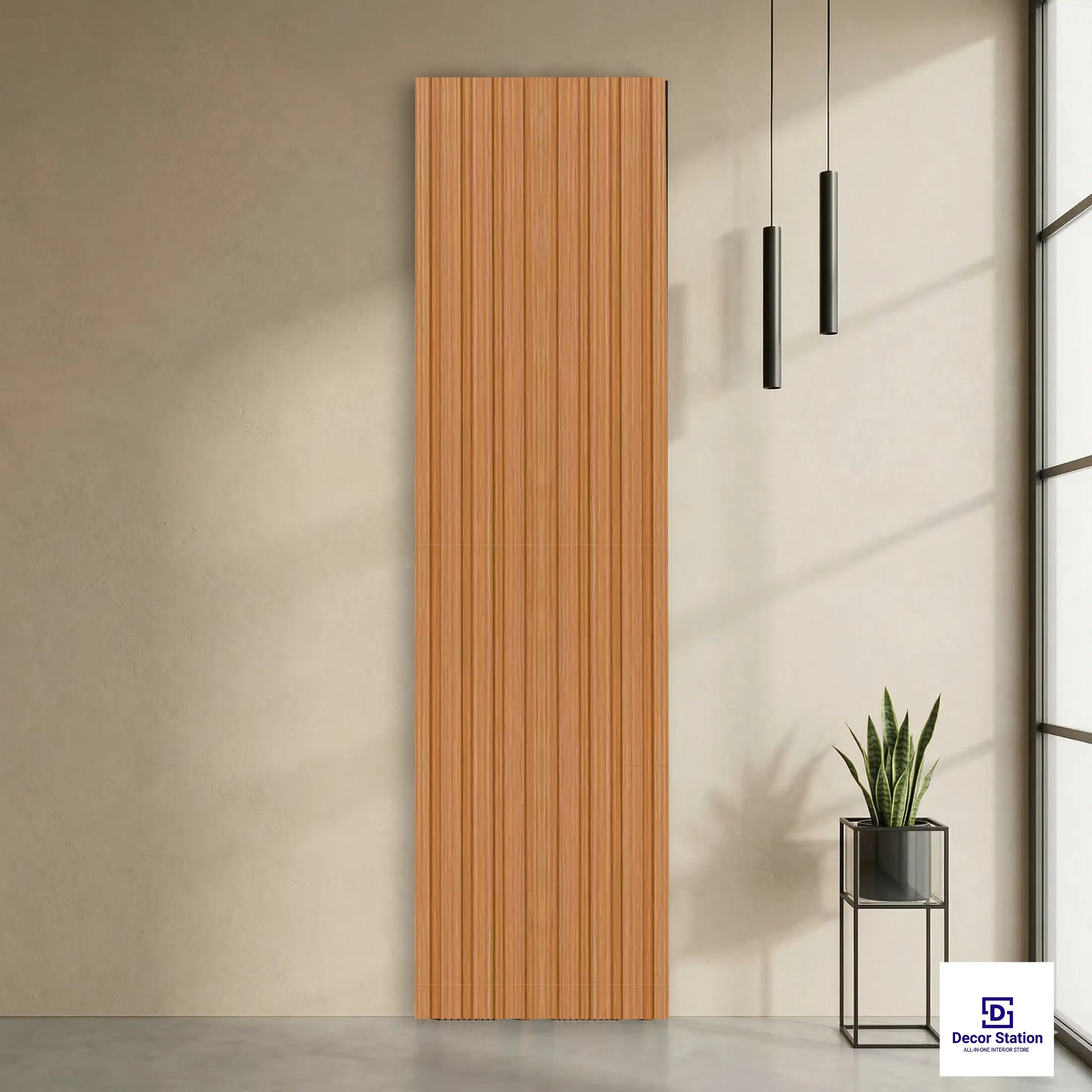 MN-9114 Beige Wood Matte 9.5x0.4 ft 11mm Wall Panel | PN-53116-A-0