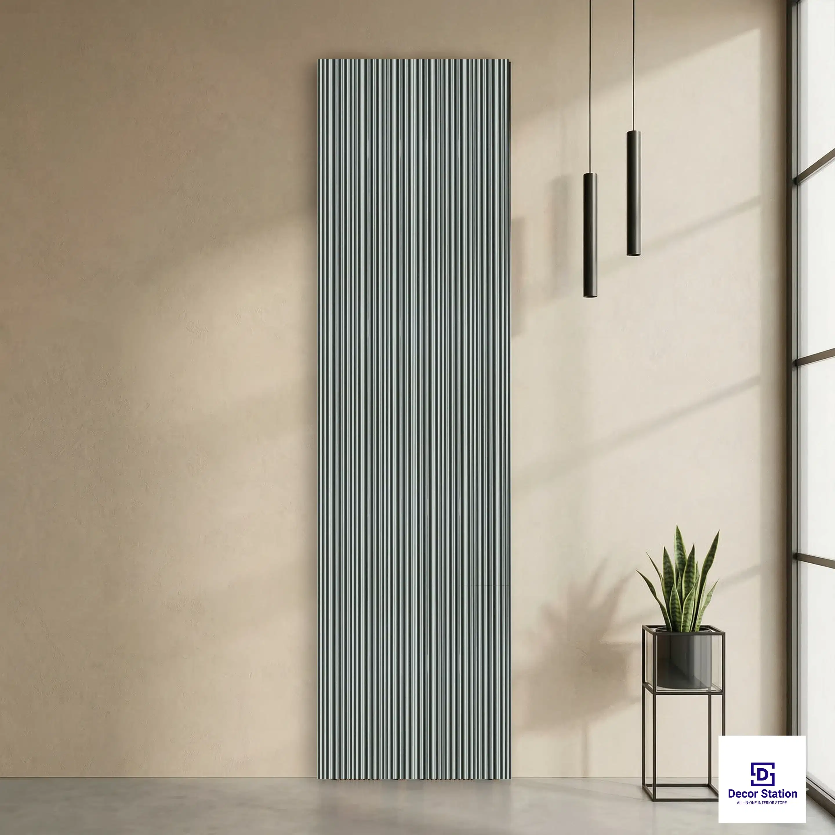 MN-9569 Green Solid Color Matte 9.5x0.4 ft 12mm Wall Panel | PN-53122-B-0