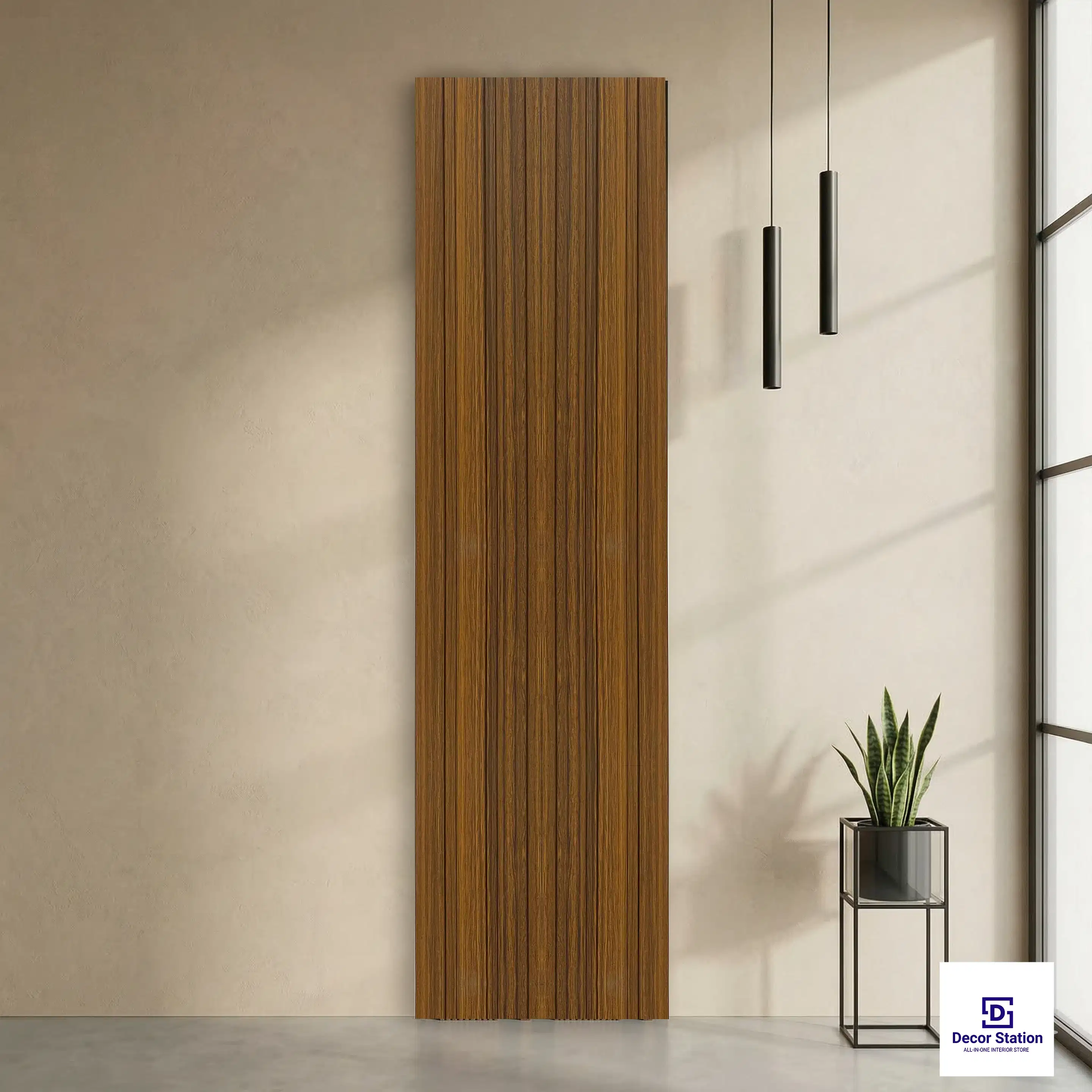 MN-9507 Wood Finish Brown Texture 9.5x0.38 ft 8mm Wall Panel | PN-53141-A-0