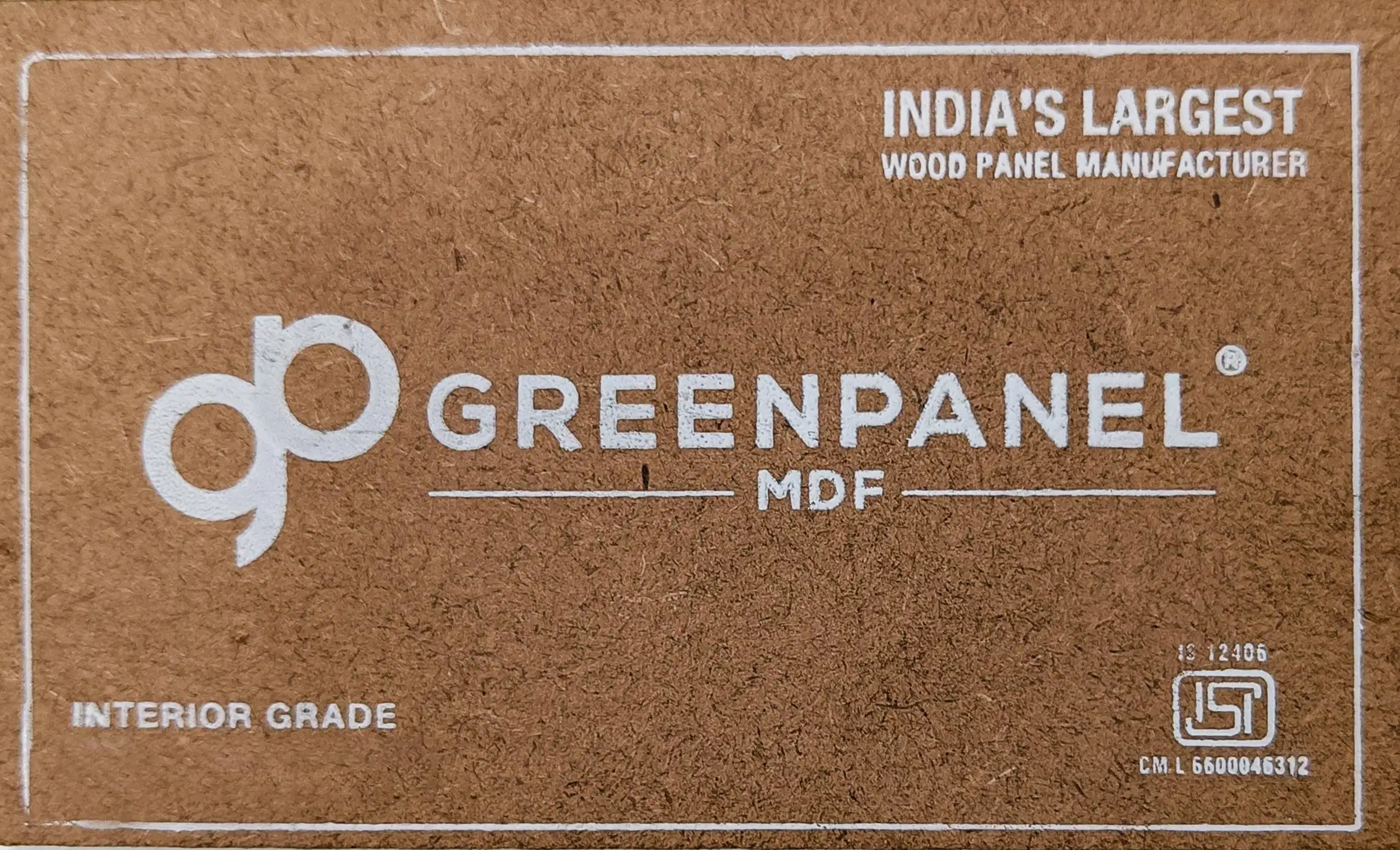 Medium Density Fiberboard Greenpanel Brown Plywood (8x6 feet,7.3 mm) : PB-35891-Q-0