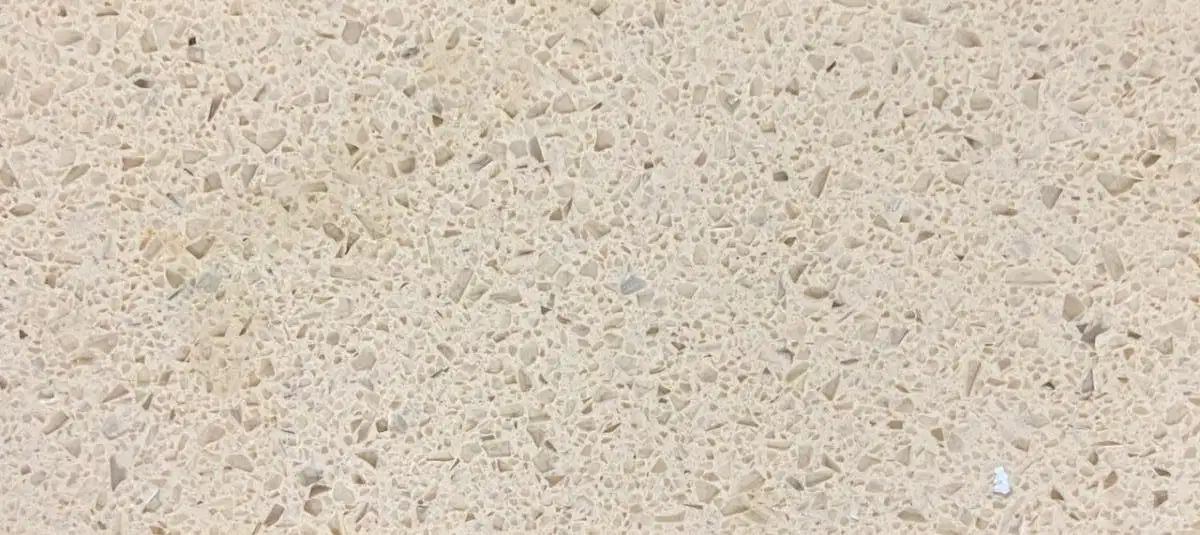 QRS-41128 Beige Sparkle Beige Quartz (3250x1620 mm,20 mm) | Use case in Kitchen, commercial-0