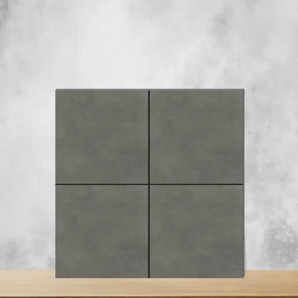 Porcelain Nimbus Roman Plain Solids Matt Square Tiles TL-227-G (2x2 feet | 8 mm)-0