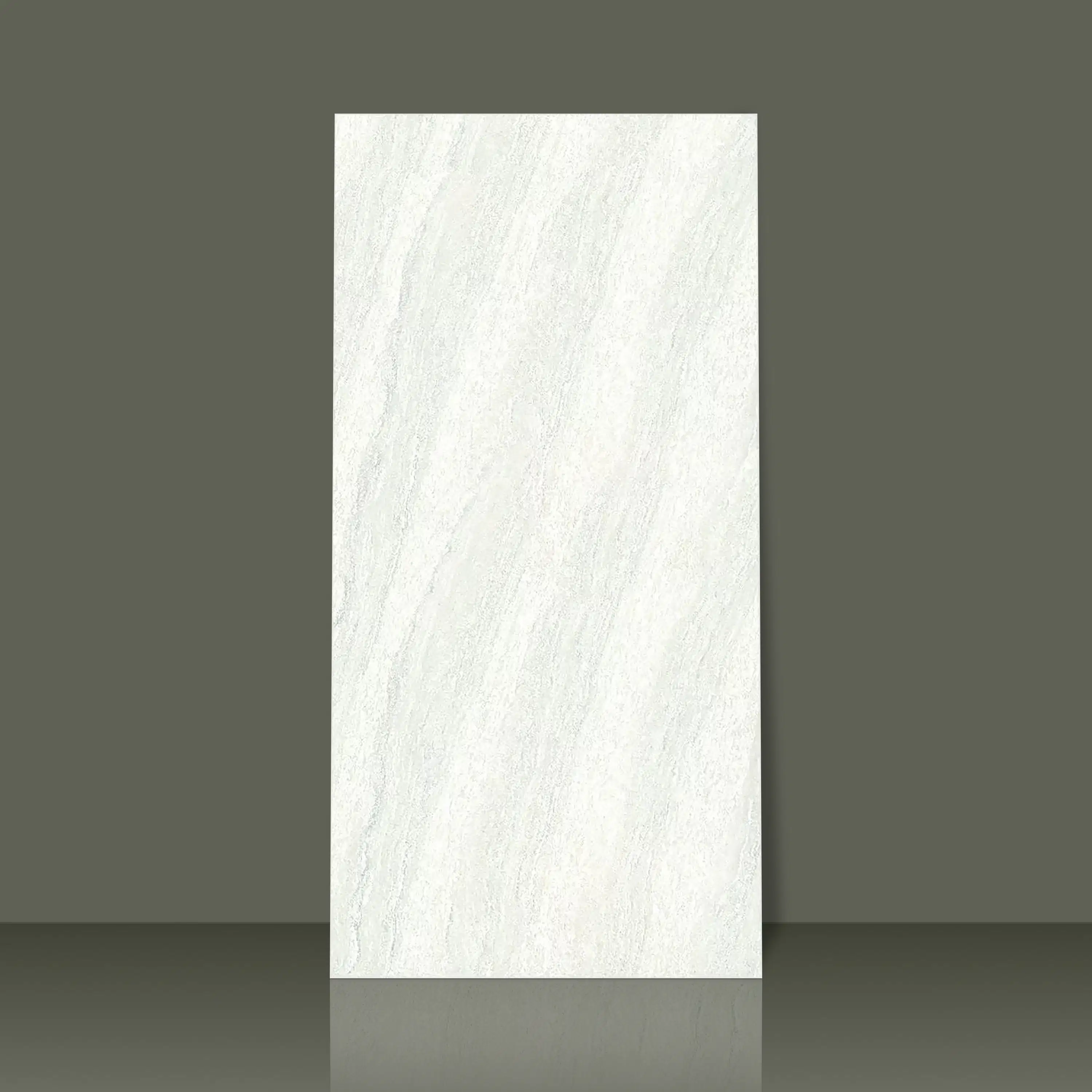 Vitrified Dualcore Frosty White Marbles & Stones Glossy Rectangular Tiles TL-2309 (4x2 feet | 9 mm)-0