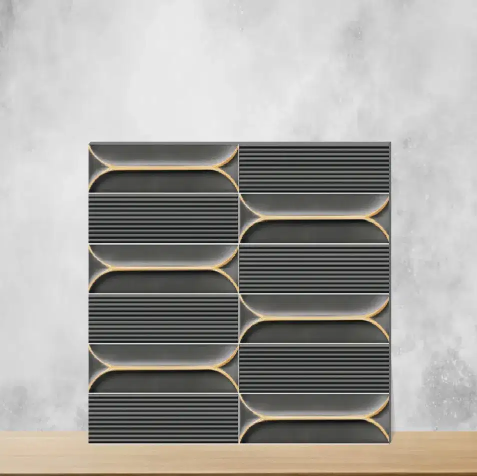 Ceramic Horizon Capsule Solara Anchor Grey Glossy Rectangular Tiles TL-2458-B (24x12 inch | 9 mm)-0