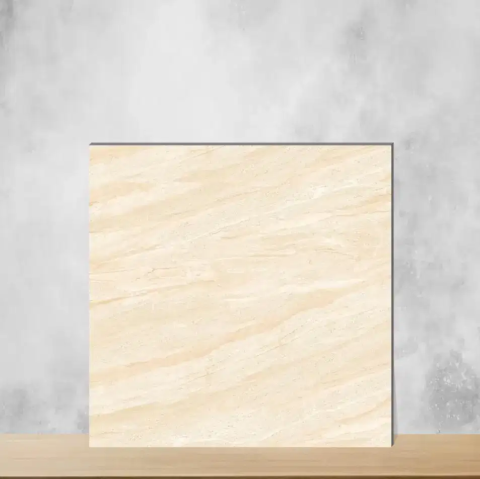 Pastel Cream Marbles & Stones Square Tiles TL-3221 (2x2 feet | 9.5 mm)-0