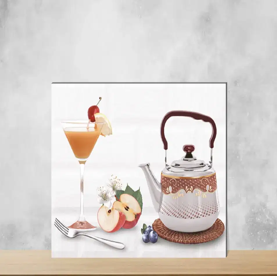 Ice White & Brown Highlighter Tiles Rectangular Tiles TL-3328-B (18x12 inch | 7 mm)-0