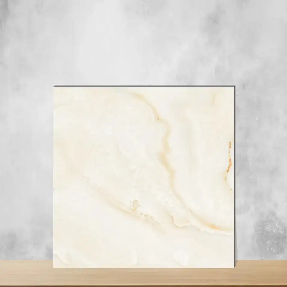 Butterscotch Cream Marbles & Stones Square Tiles TL-3348 (2x2 feet | 9.5 mm)-0