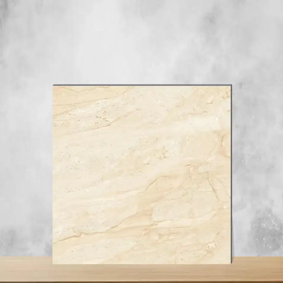 Marshmallow Cream Marbles & Stones Square Tiles TL-3359 (2x2 feet | 9.5 mm)-0