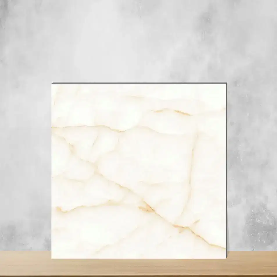 Dessert Cream Marbles & Stones Square Tiles TL-3408 (2x2 feet | 9.5 mm)-0