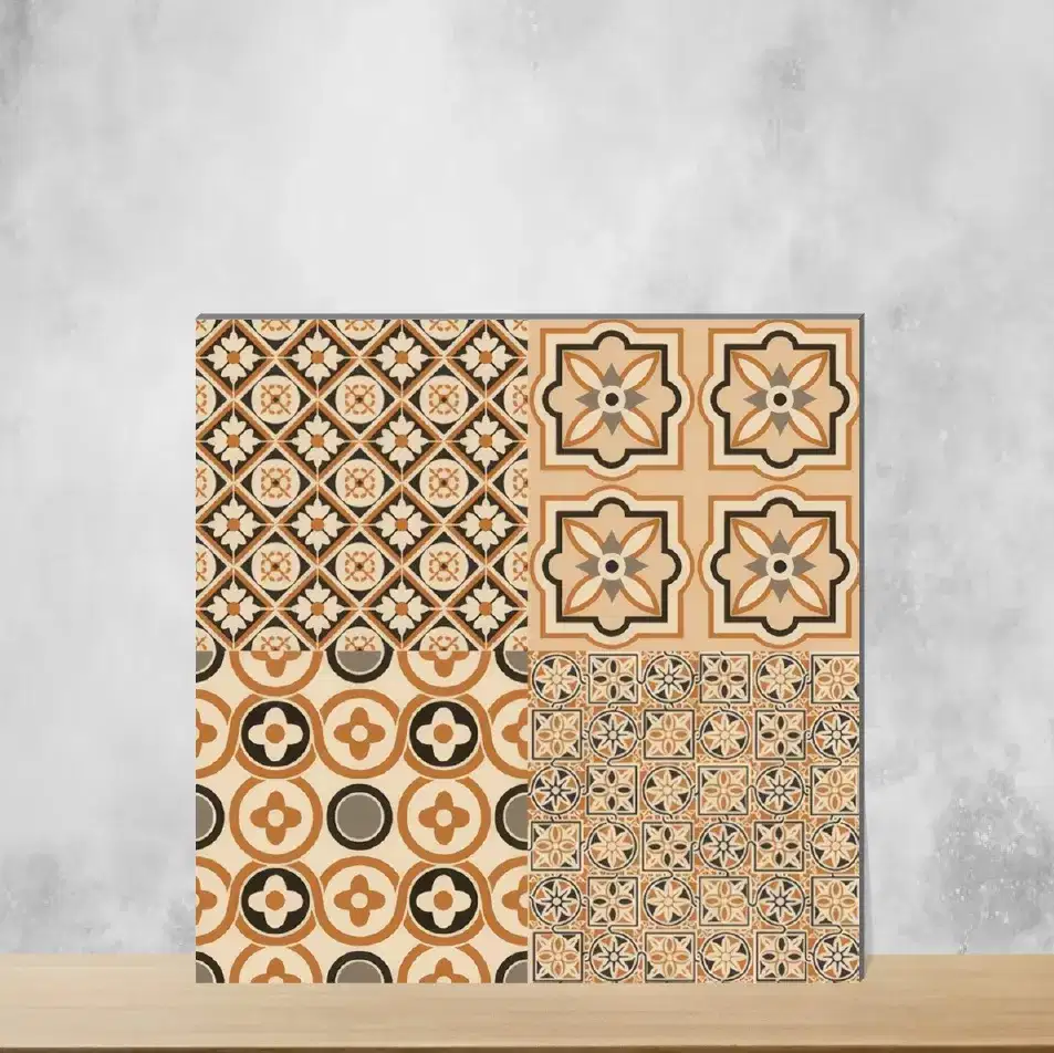 Vitrified Moroccans Matt Square Tiles TL-3443 (12x12 inch | 10 mm)-0