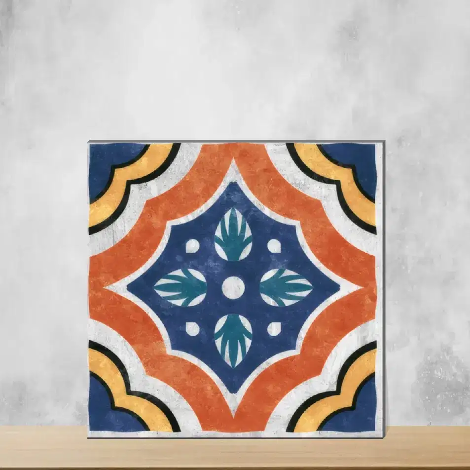 Vitrified Moroccans Matt Square Tiles TL-3456 (12x12 inch | 10 mm)-0