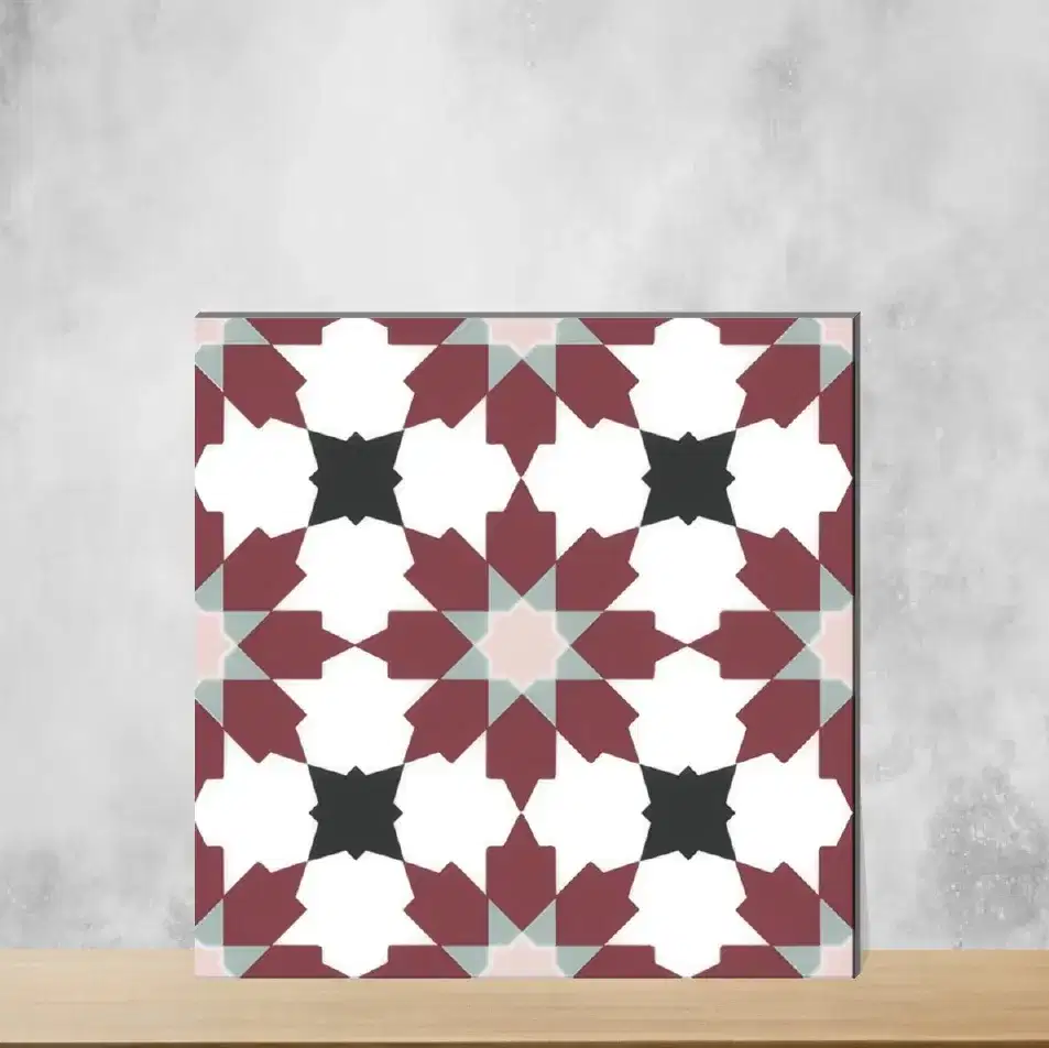 Vitrified Moroccans Matt Square Tiles TL-3467 (12x12 inch | 10 mm)-0