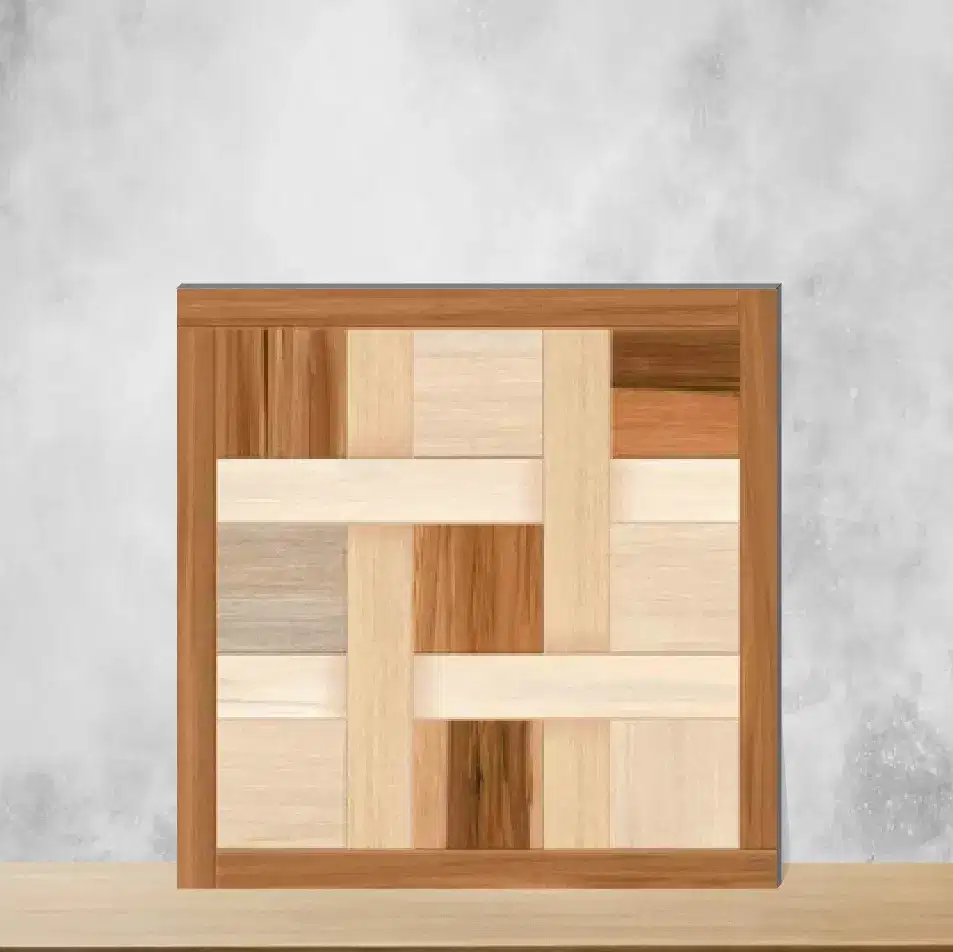 Vitrified Dun Brown Punch Textures Matt Square Tiles TL-3618 (2x2 feet | 9.5 mm)-0