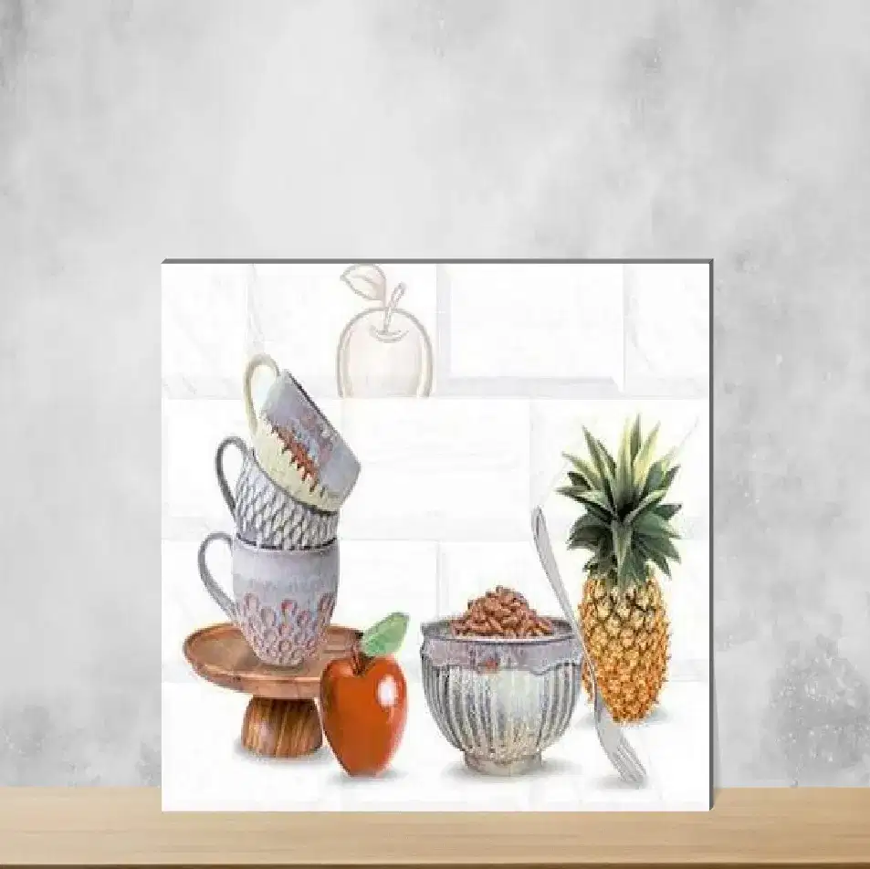 Polar White & Red Highlighter Tiles Rectangular Tiles TL-3774-C (18x12 inch | 6 mm)-0