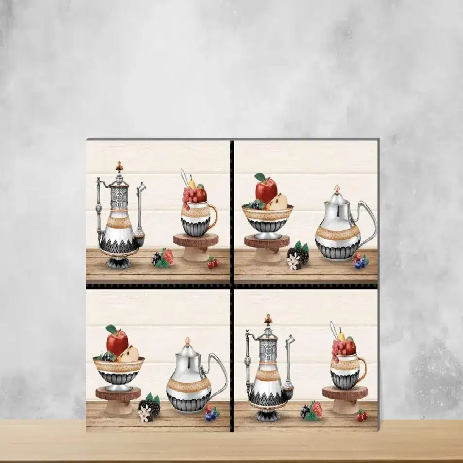 Terra Brown Highlighter Tiles Rectangular Tiles TL-3769-C (18x12 inch | 6 mm)-0