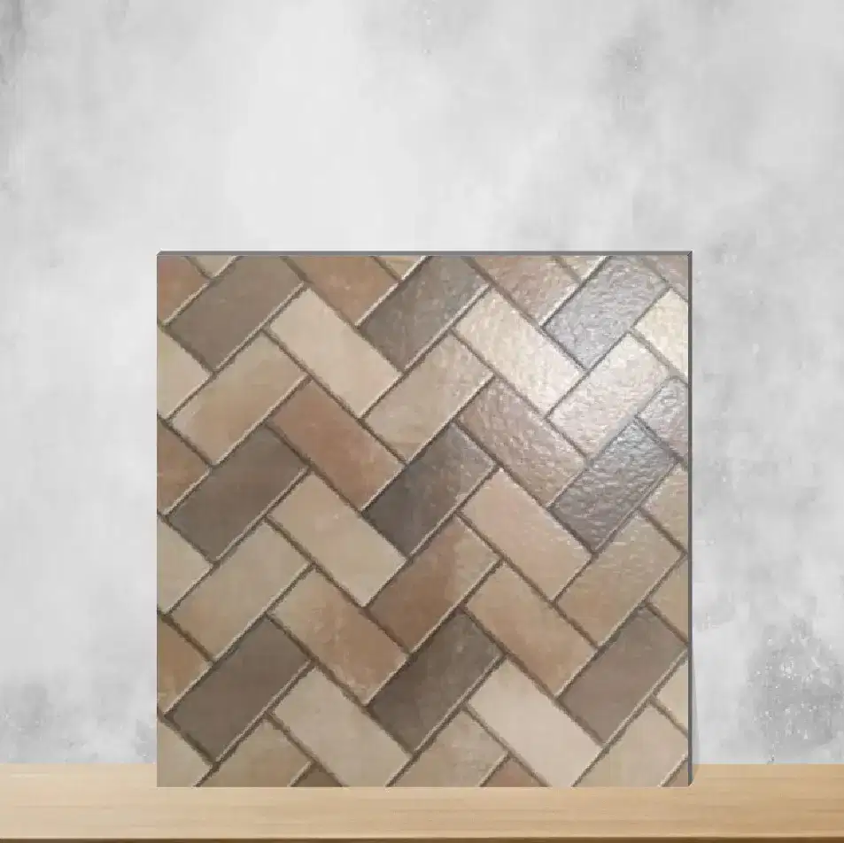 Vitrified Marbles & Stones Matt Square Tiles TL-3911 (16x16 inch | 12 mm)-0