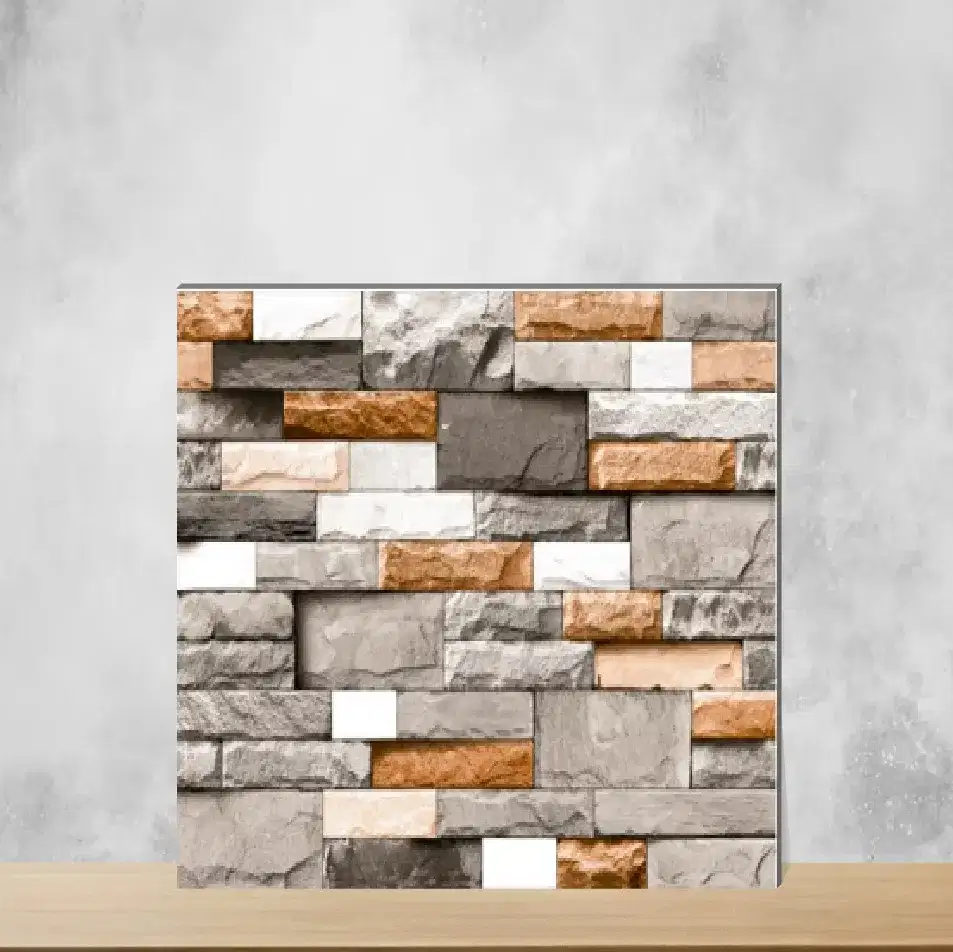 Ceramic Elevation Stone Matt Rectangular Tiles TL-4000 (12x18 inch | 8 mm)-0