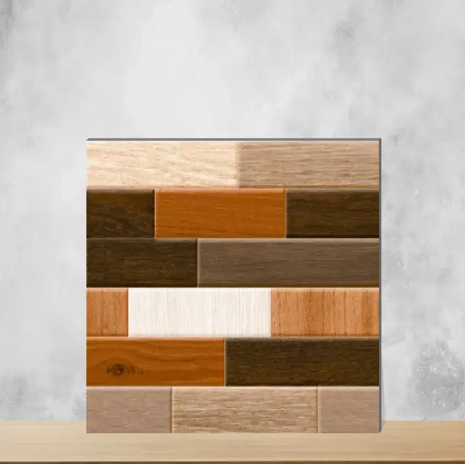 Ceramic Choco Brown Marbles & Stones Matt Rectangular Tiles TL-4003 (12x18 inch | 8 mm)-0