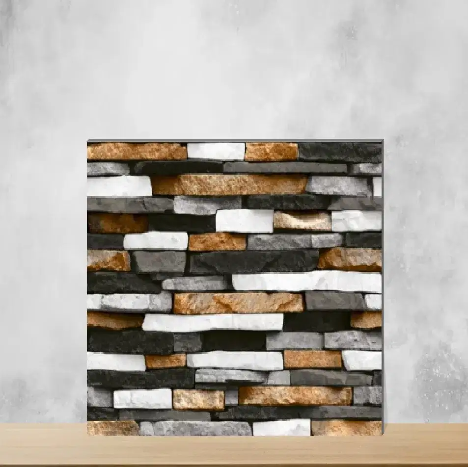 Ceramic Elevation Stone Matt Rectangular Tiles TL-4256 (12x18 inch | 8 mm)-0