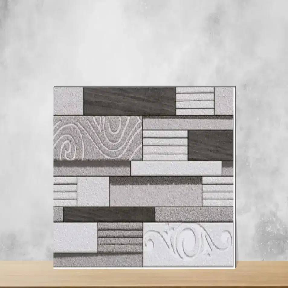 Ceramic Elevation Stone Matt Rectangular Tiles TL-4258 (12x18 inch | 8 mm)-0