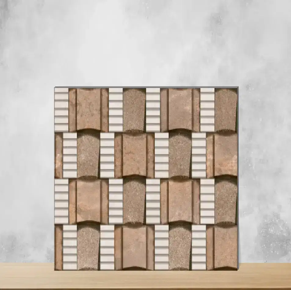 Ceramic Geometric & Abstracts Matt Rectangular Tiles TL-4285 (12x18 inch | 8 mm)-0