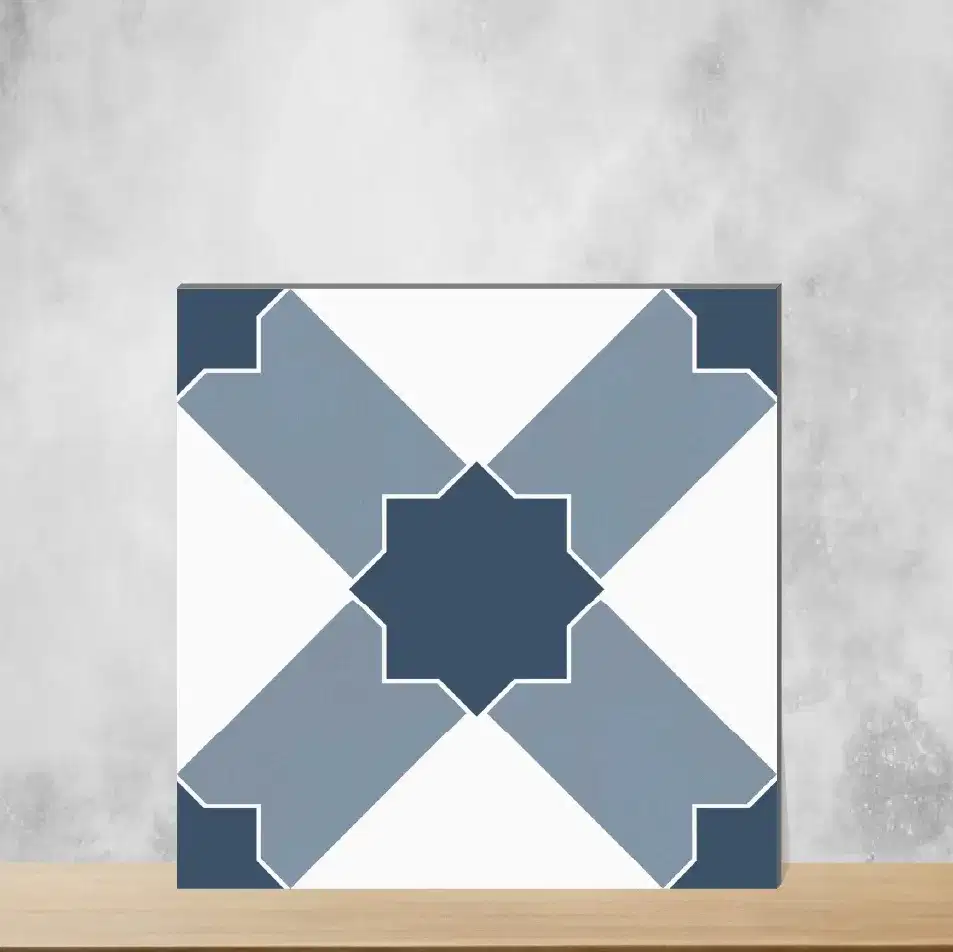 Vitrified Zellige Stellar Glow Moroccans Matt Square Tiles TL-4577 (12x12 inch | 9 mm)-0