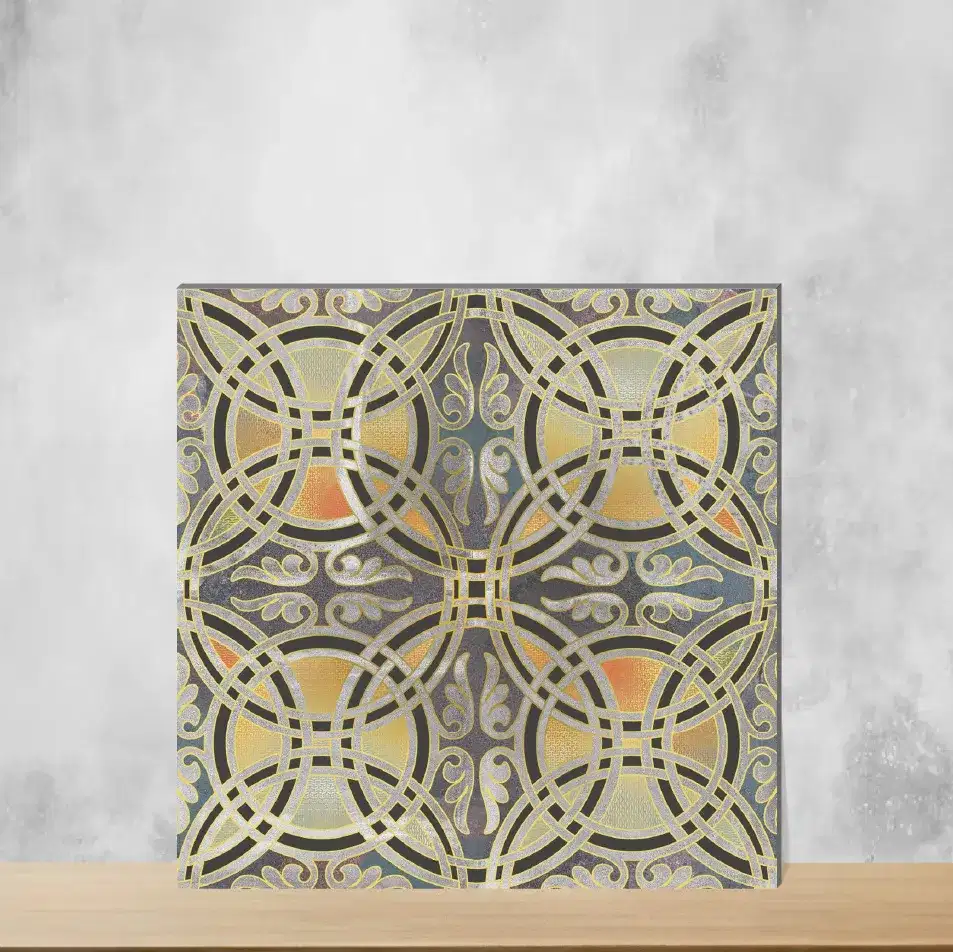 Vitrified Zellige Gradient Wreath Moroccans Matt Square Tiles TL-4580 (12x12 inch | 9 mm)-0