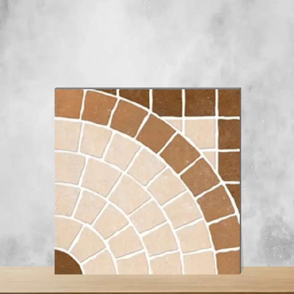 Vitrified Desert Linen Punch Textures Matt Square Tiles TL-4630 (16x16 inch | 12 mm)-0