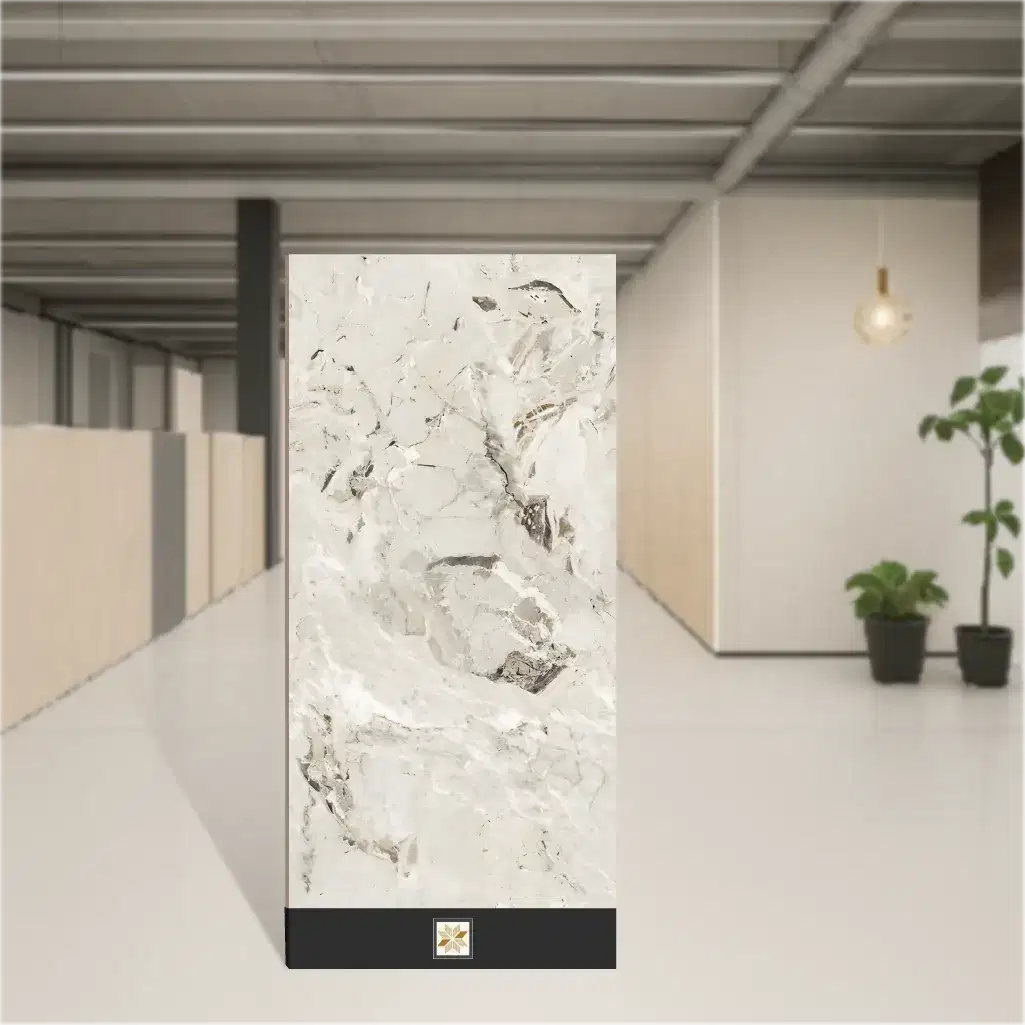 Vitrified Breche Breccia Marbles & Stones Matt Rectangular Tiles TL-4814 (4x2 feet | 9 mm)-0