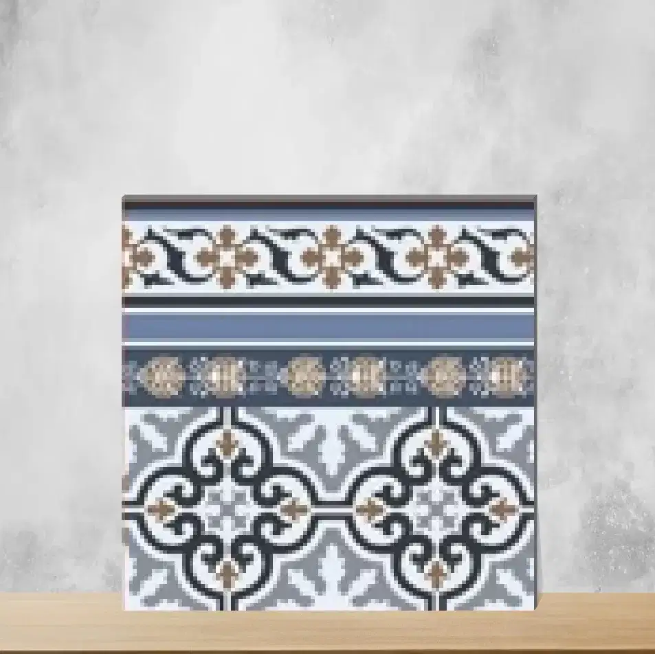 Ceramic Moroccans Matt Square Tiles TL-5023-B (12x12 inch | 7.5 mm)-0