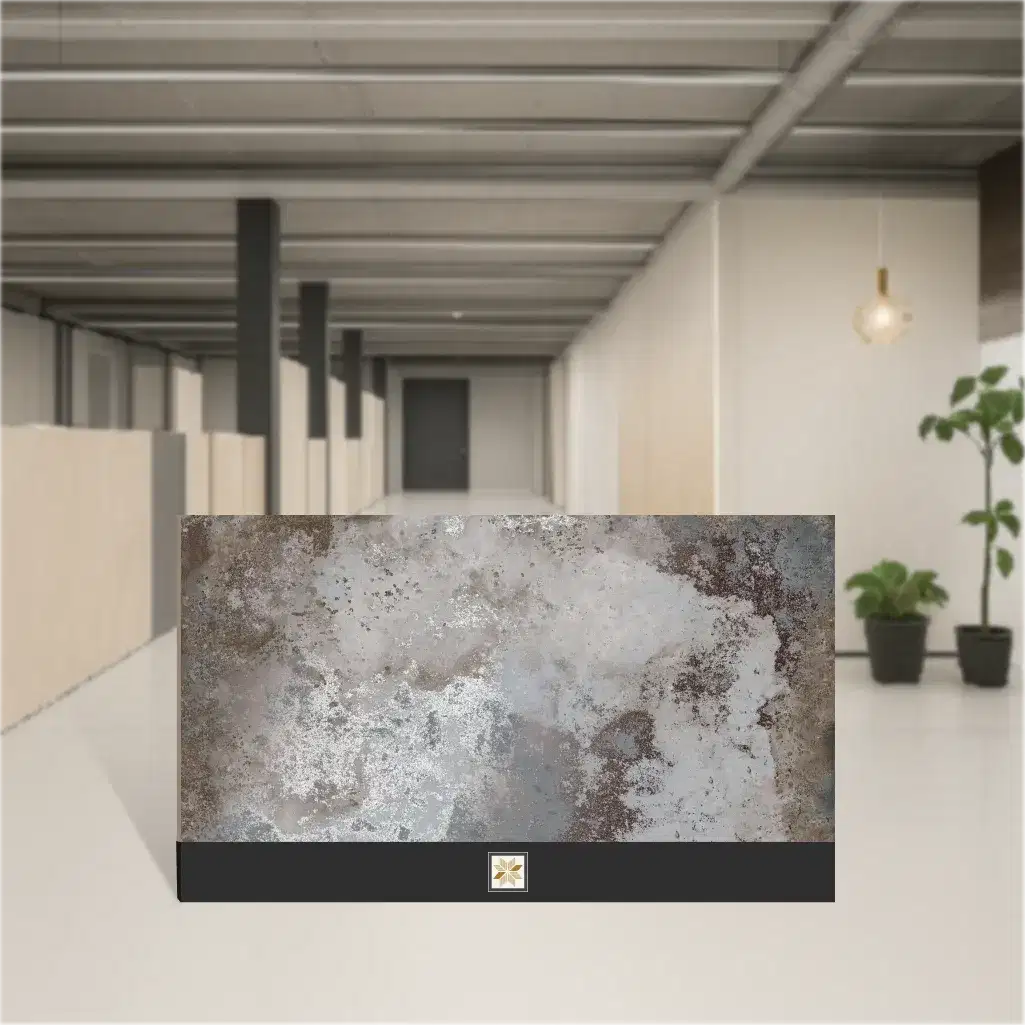 Ferro Gris Metallic Finish Matt Rectangular Tiles TL-4849-C (4x2 feet | 9 mm)-0