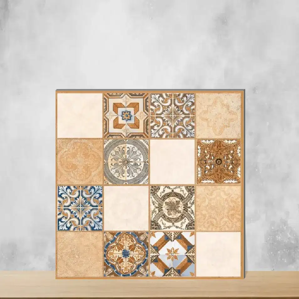 Vitrified Strada Decor Brizzle Moroccans Matt Square Tiles TL-608-C (16x16 inch | 12 mm)-0