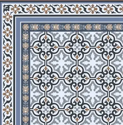 Ceramic Moroccans Matt Square Tiles TL-5023-D (12x12 inch | 7.5 mm)-0