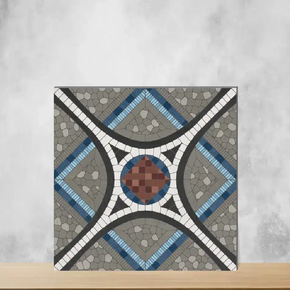 Vitrified Trend Moon Grey Decor 5012 Moroccans Matt Square Tiles TL-5181 (8x8 inch | 8 mm)-0