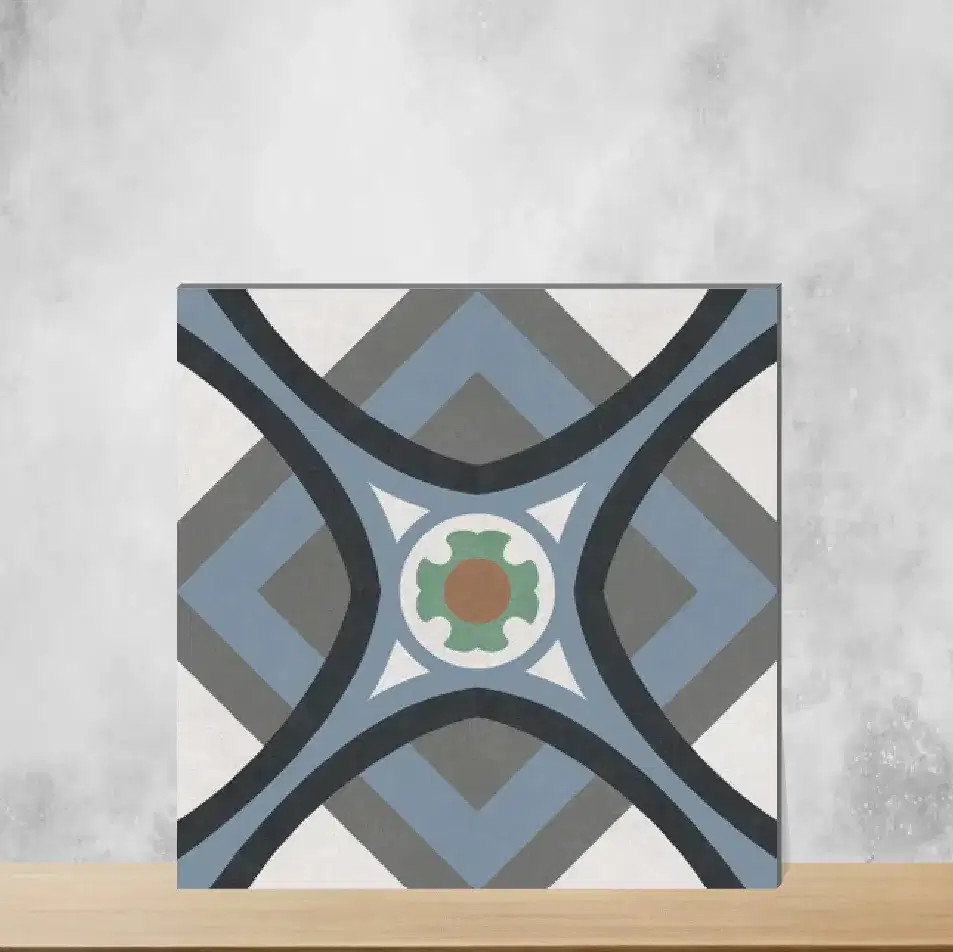 Vitrified Trend Grey Decor 5005 Moroccans Matt Square Tiles TL-5183 (8x8 inch | 8 mm)-0