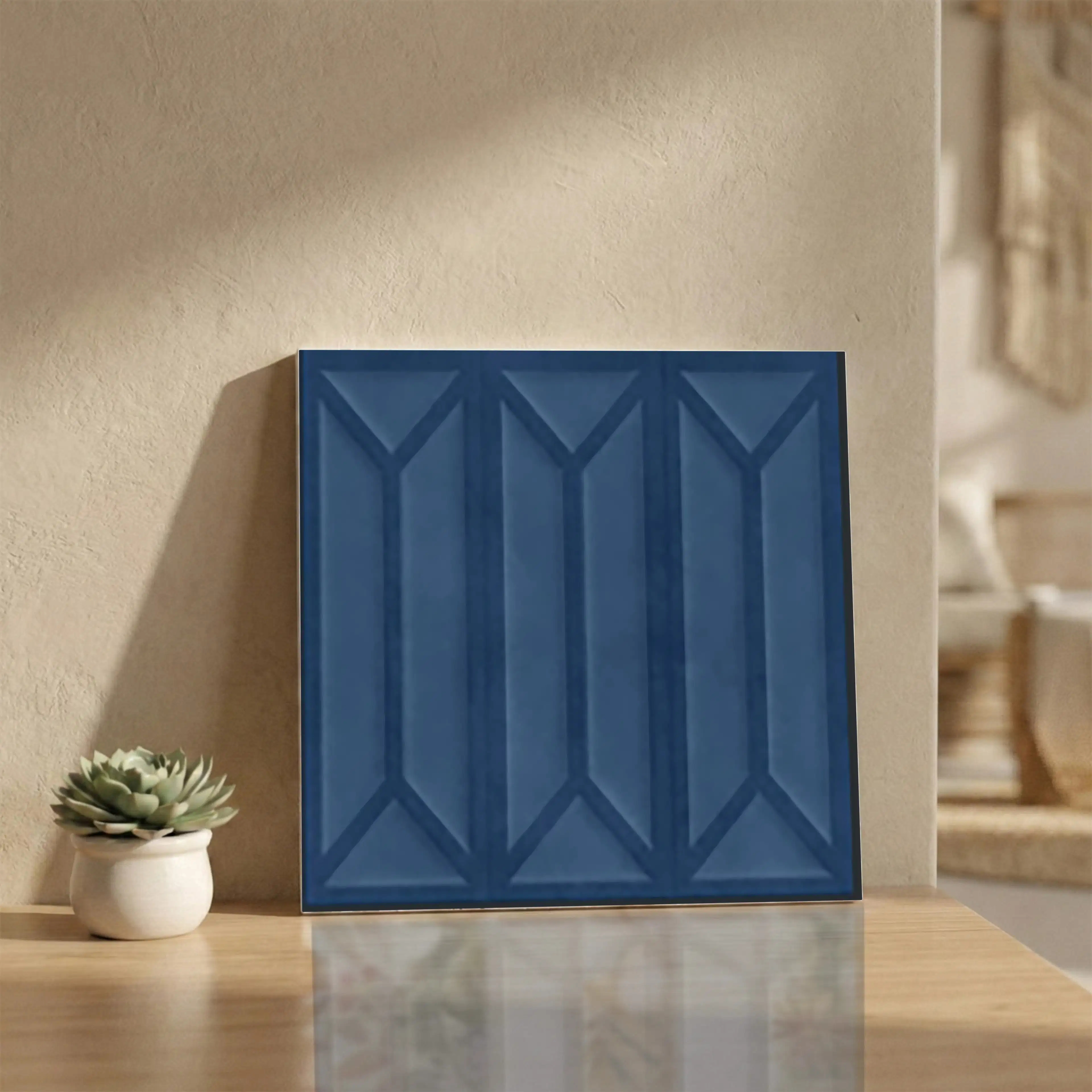 Aura Ocean Glossy Patterned 1x1 ft 10mm Tile | TL-52684-E-0