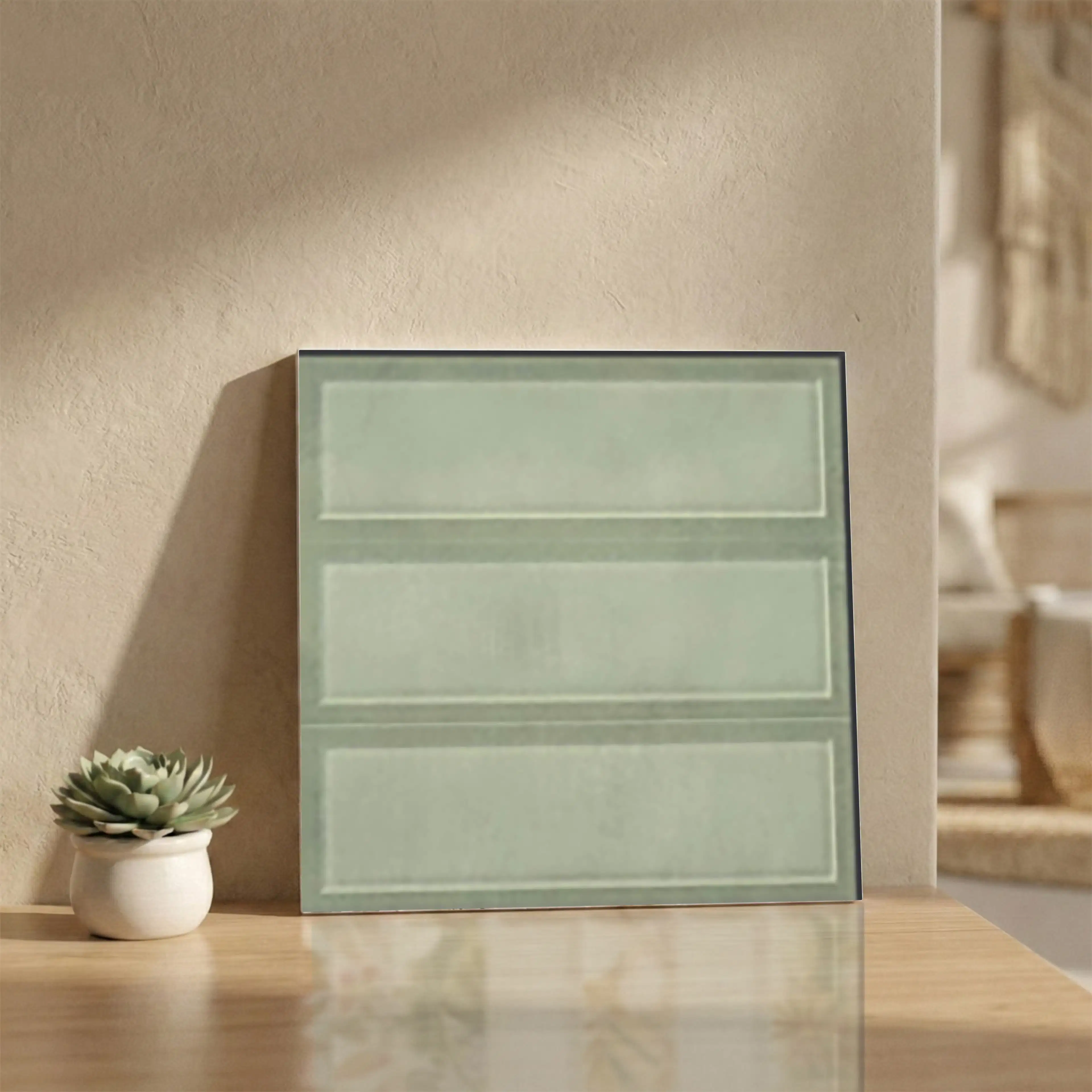 Ecoblend Bice Glossy Patterned 1x1 ft 10mm Tile | TL-52689-A-0