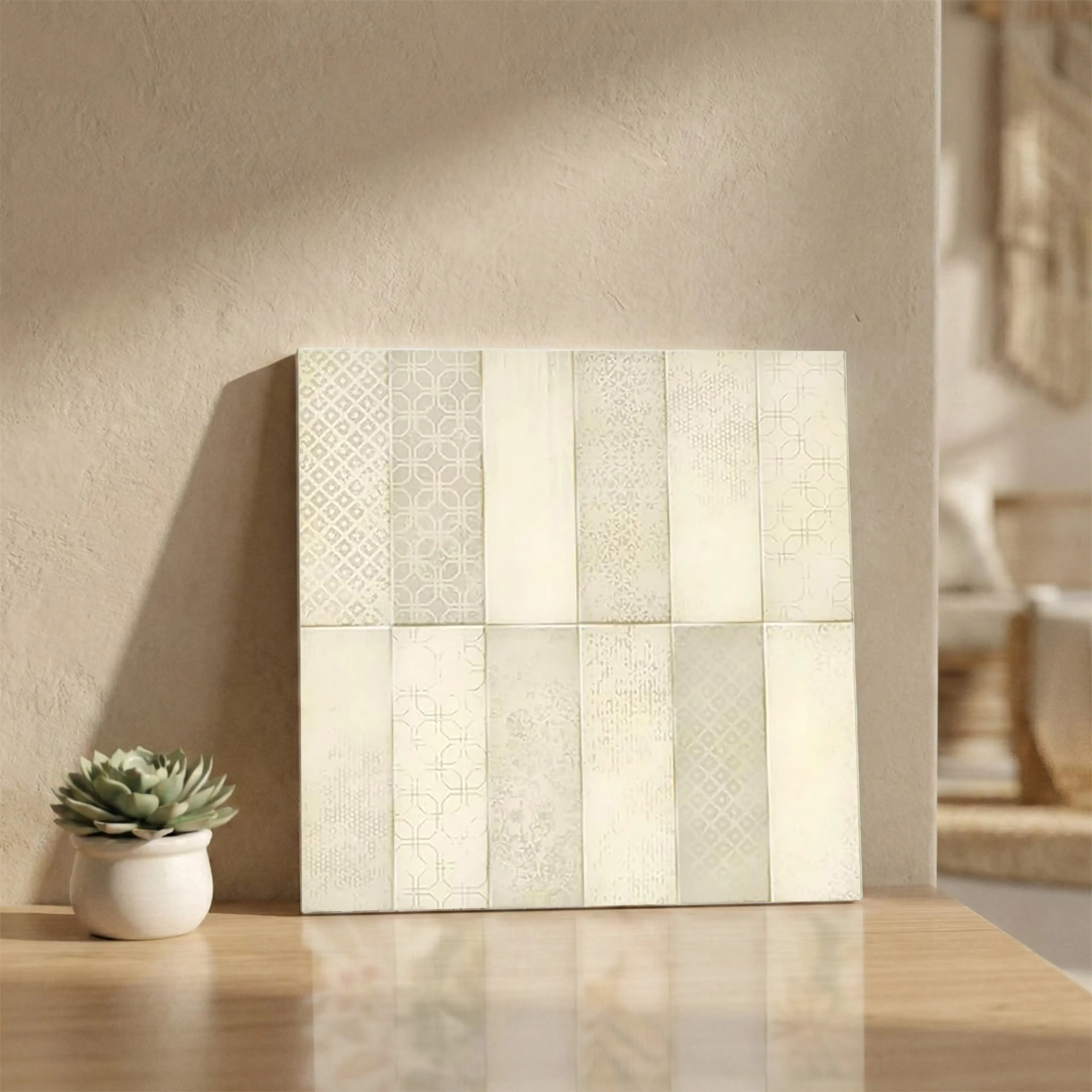 Path Peaky Glue Finish Patterned 1x1 ft 10mm Tile | TL-52709-A-0