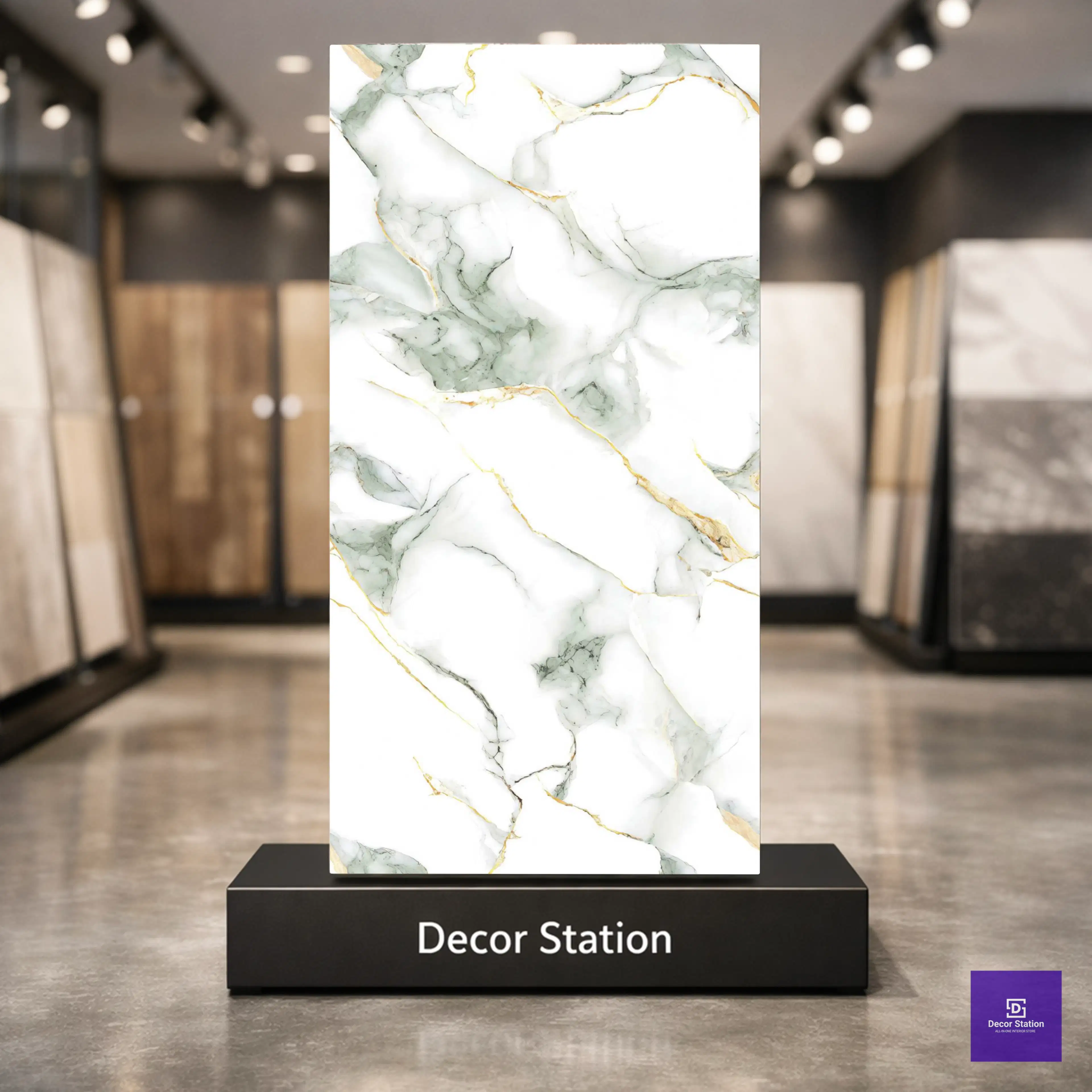 Norwey Green Marble Look Carving 2x4 ft 8.5mm tile-0