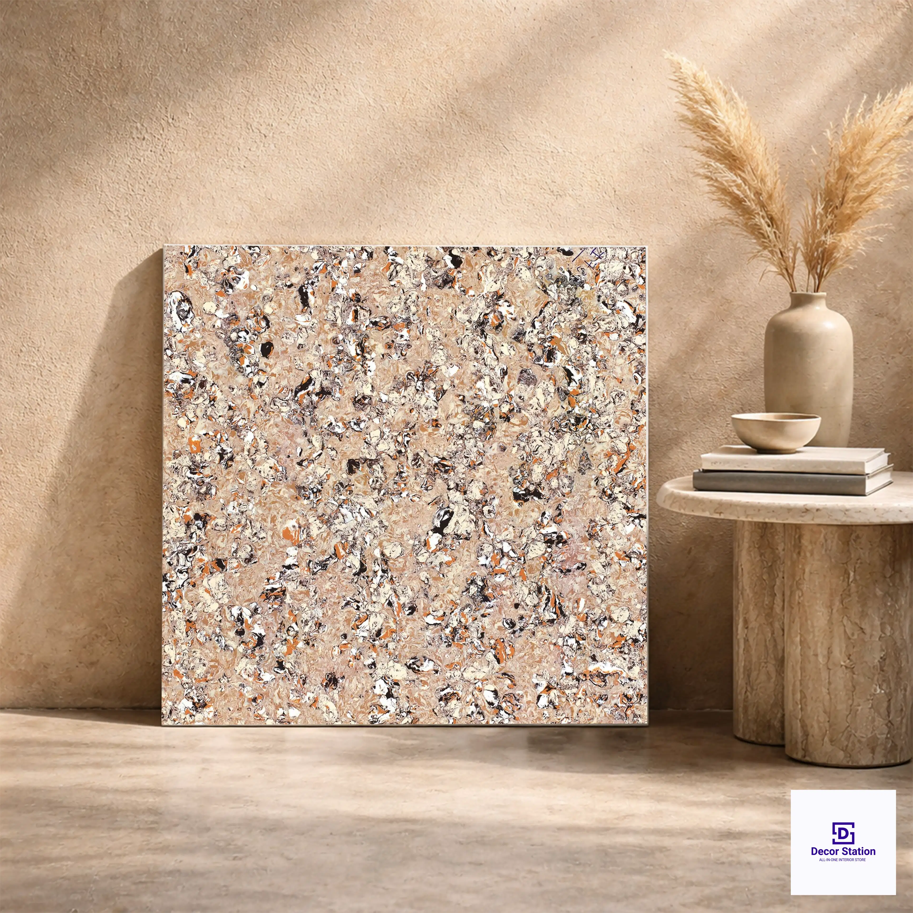 Butterscotch High Gloss Double Charge 2x2 ft 9mm Tile | TL-53440-A-0