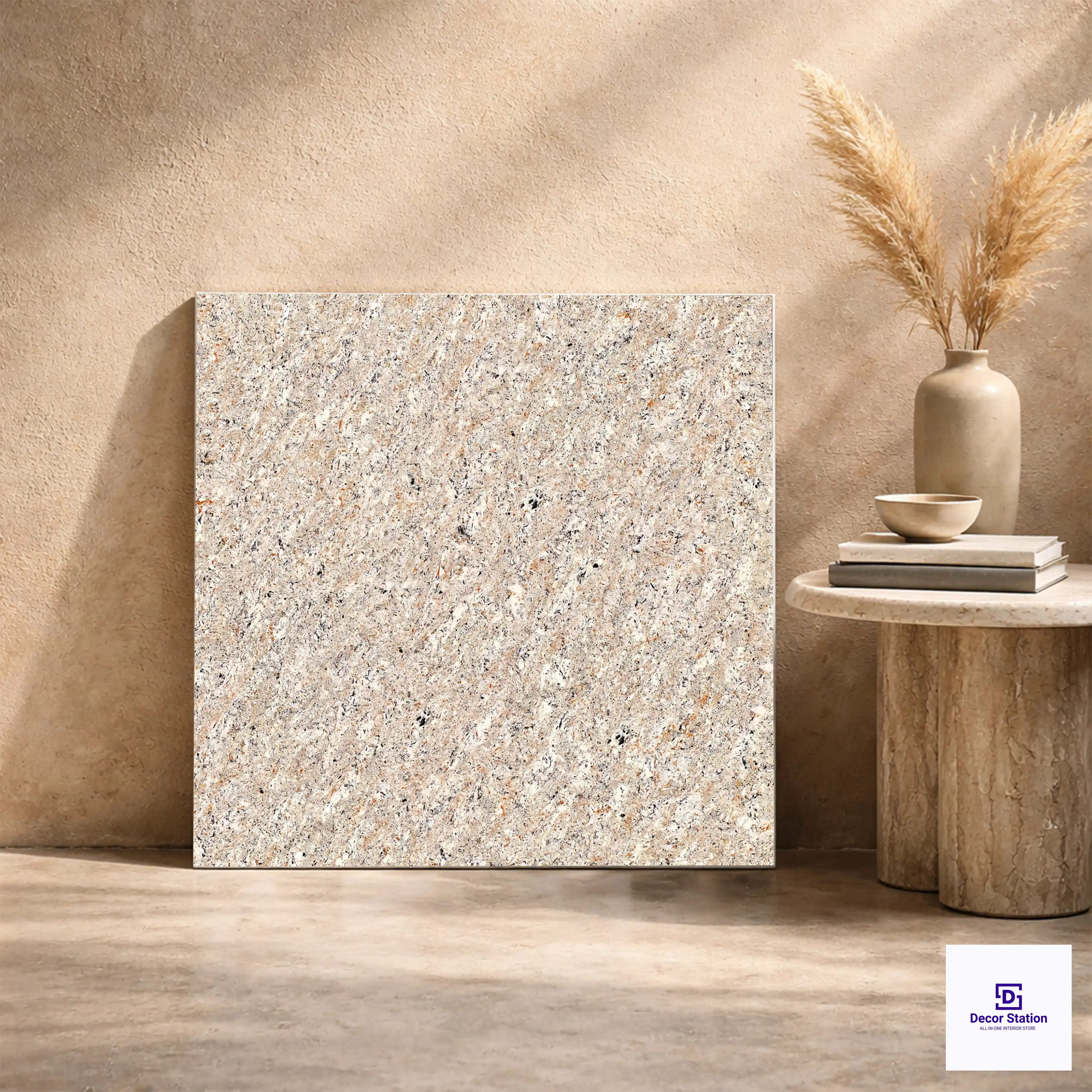 Natural Granite Double Charge Vitrified 2x2 ft 9mm Tile | TL-53457-A-0