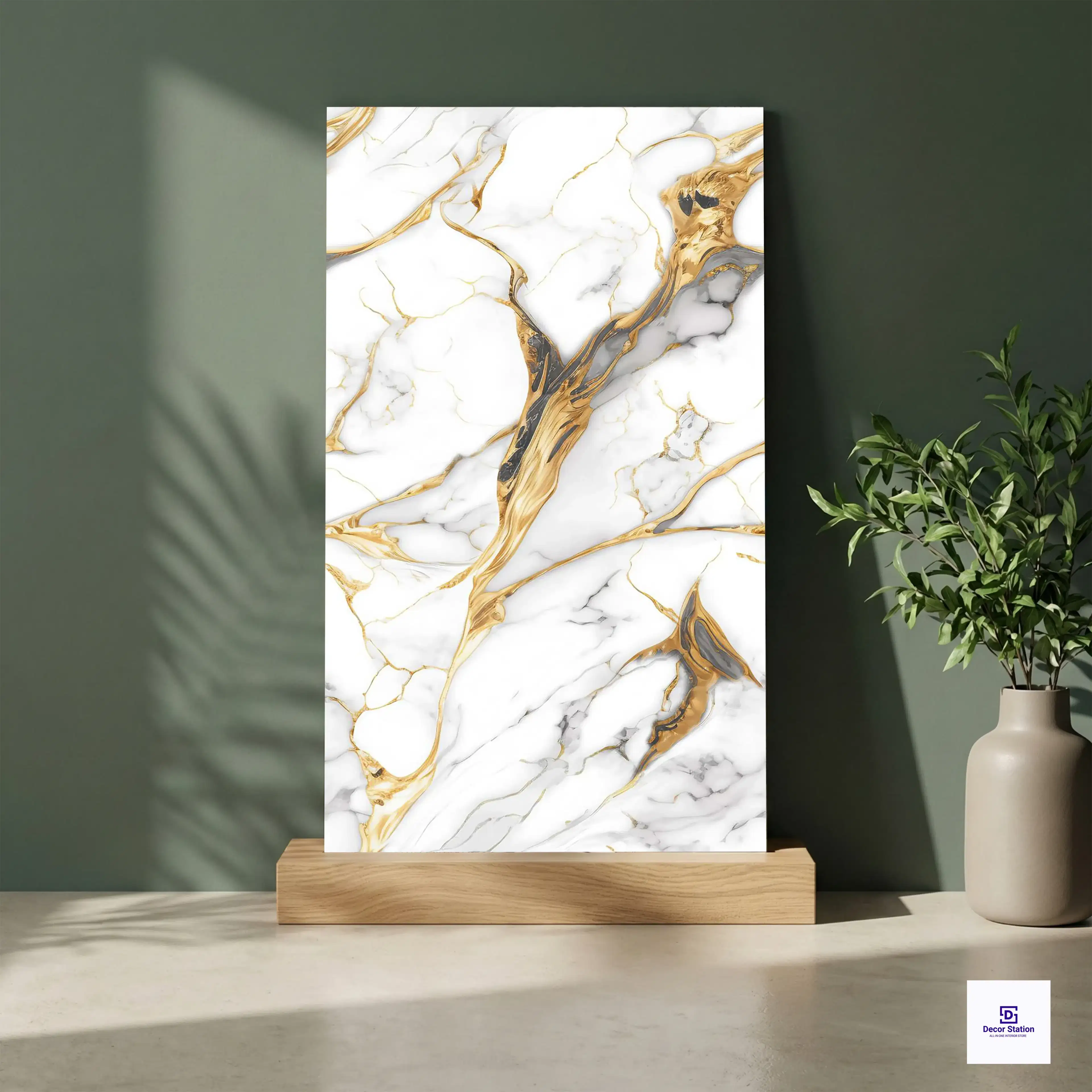 Grey Lazy grey gold Glossy 2x4 ft 8.5mm Tile | TL-53492-A-0