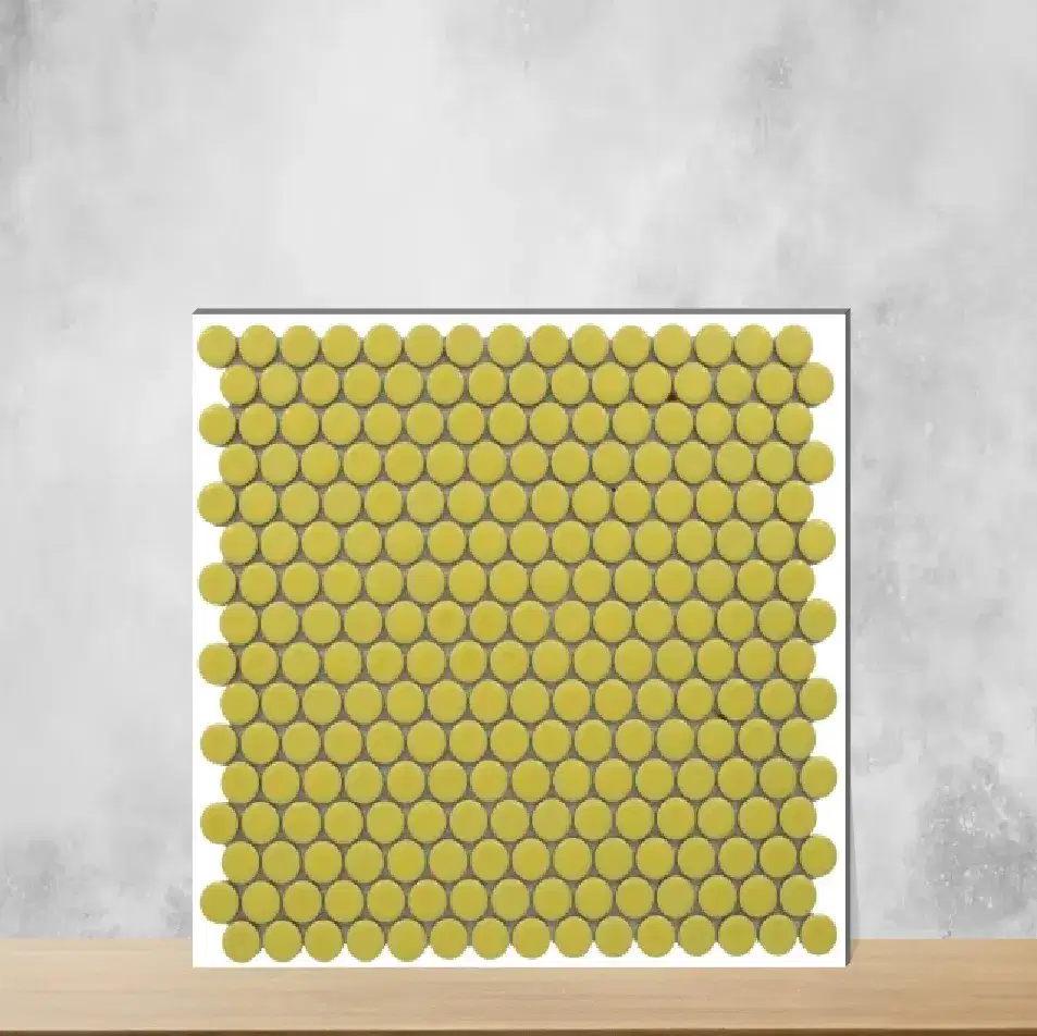 Penny Chiaro Canary Glossy Rectangular Tiles TL-591-B (11x13 inch | 8 mm)-0