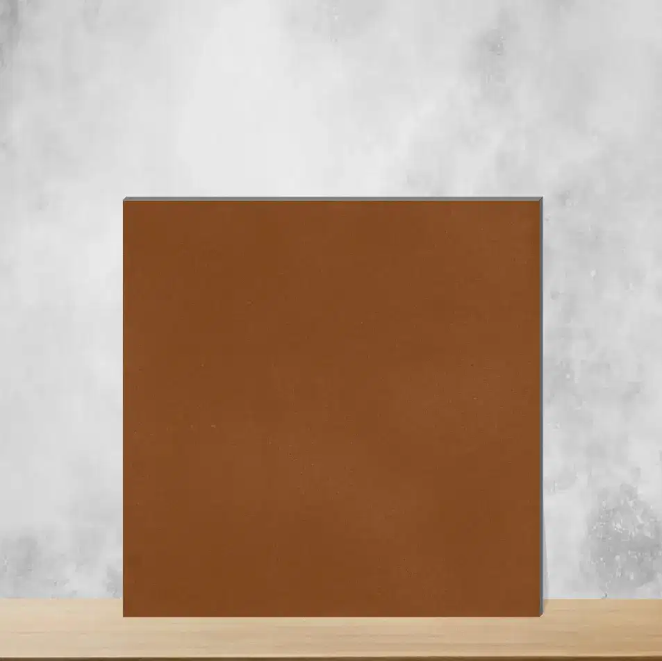 Ceramic Vintagia Retro Orange Plain Solids Matt Square Tiles TL-5877-K (8x8 inch | 10 mm)-0