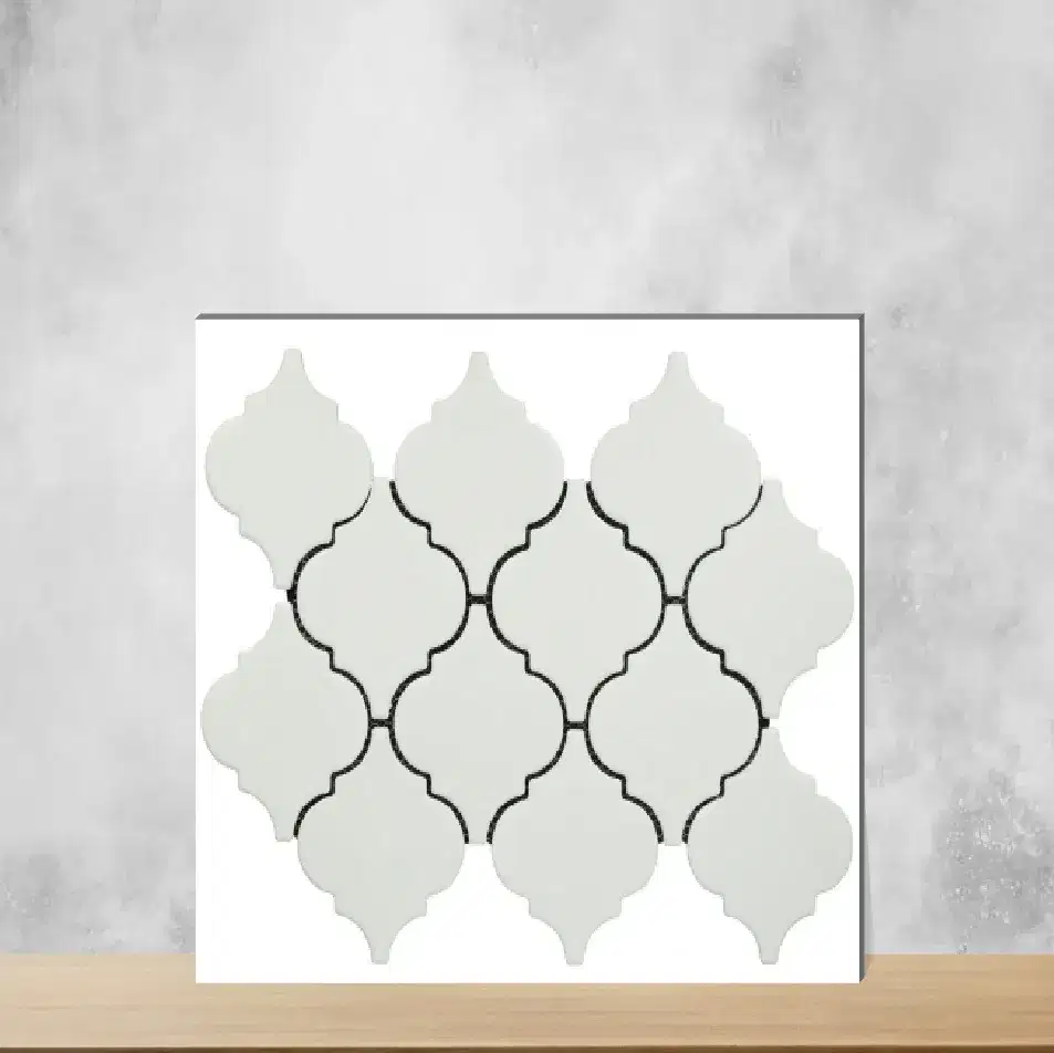 Lantern Lasagna White Matt Rectangular Tiles TL-594-H (16x11 inch | 8 mm)-0