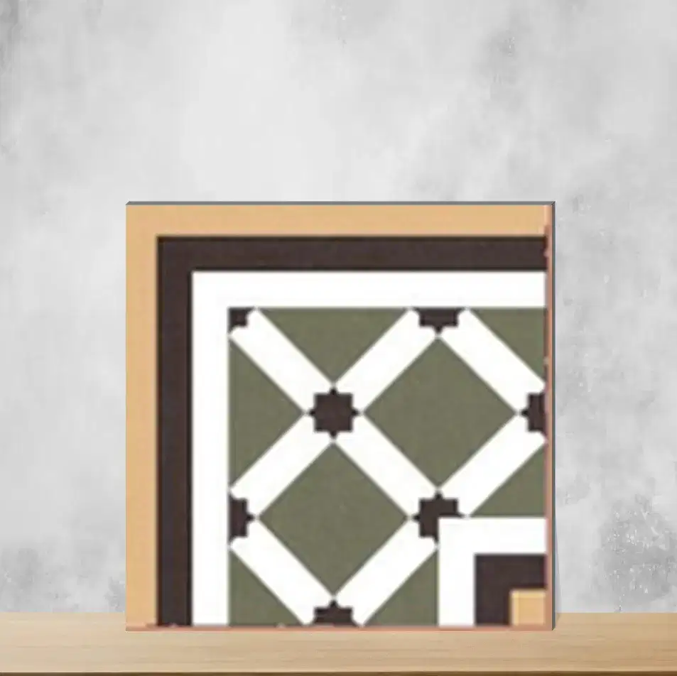 Ceramic Moroccans Matt Square Tiles TL-6004-D (12x12 inch | 7.5 mm)-0