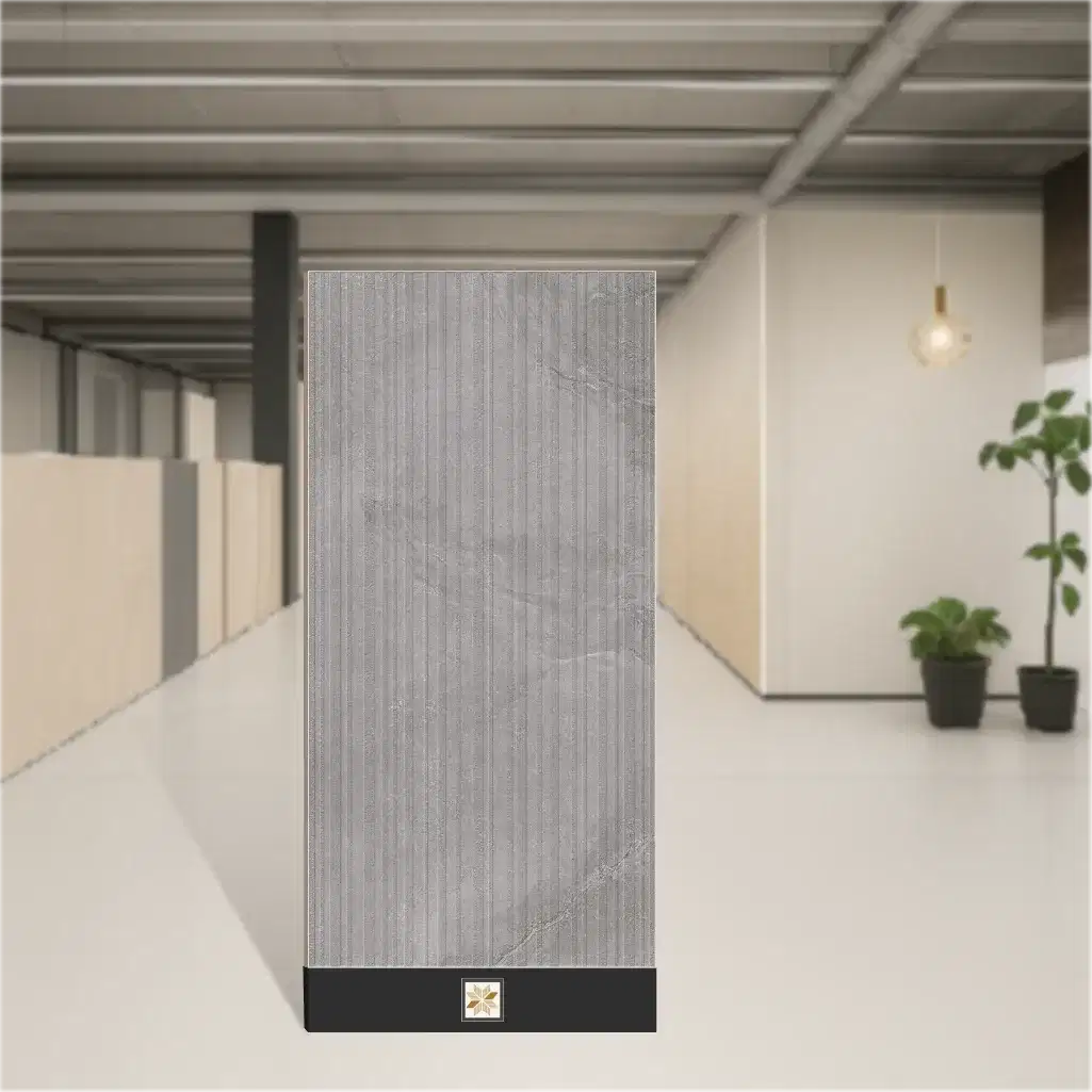 Vitrified Rossato Silver Decor Cement Look Matt Rectangular Tiles TL-607 (4x2 feet | 9 mm)-0